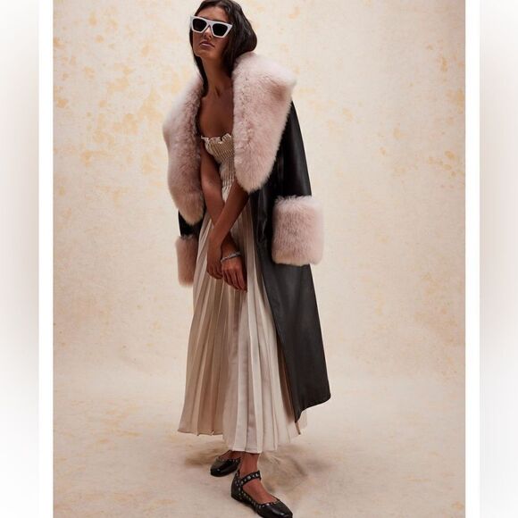 New Free People x Brenda Knight Paris Streets Duster Jacket/ size S - Picture 1 of 11